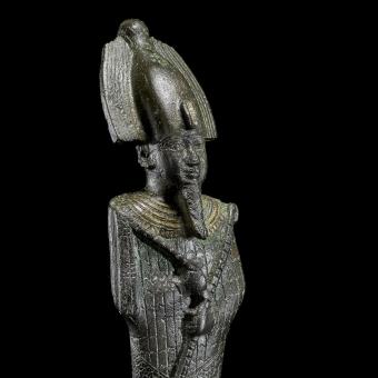Figure of Osiris. Provenance unknown. Late to Ptolemaic Period, 664–30 BC. Bronze. © Trustees of the British Museum.