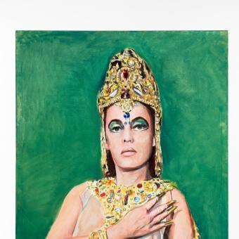Jean-Luc Blanc. Jeanne Angkor, 2020. Oleo sobre tela. Cortesía del artista. 