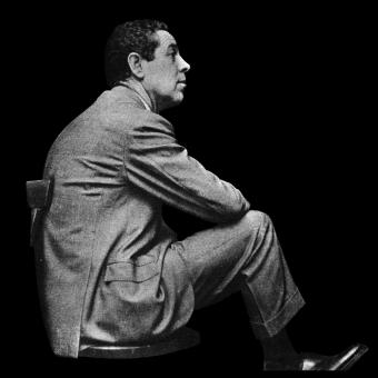 Cut out of a photo of Luis García-Berlanga, taken by Oriol Maspons and Julio Ubiña.