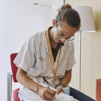 Darío, psychologist of the Comprehensive care for people with advanced diseases programme.