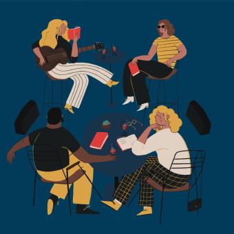 Ilustración del cartel del festival En otras palabras