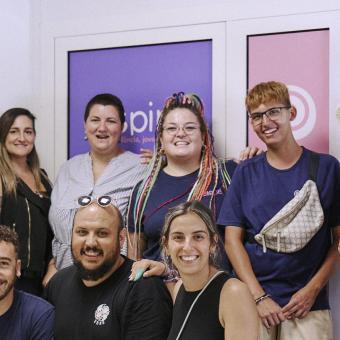 El equipo de Espiral, entidad de atención a la infancia, la juventud y la familia.