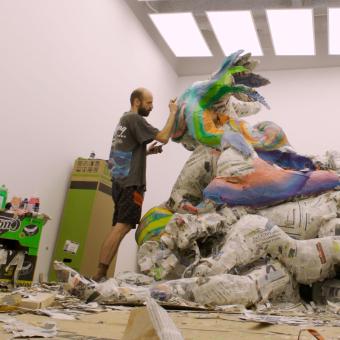 Obra de Toni Hervàs en la serier "Work in progress".