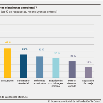 El 69 % de los jóvenes atribuyen el malestar emocional a factores o circunstancias como las preocupaciones cotidianas.