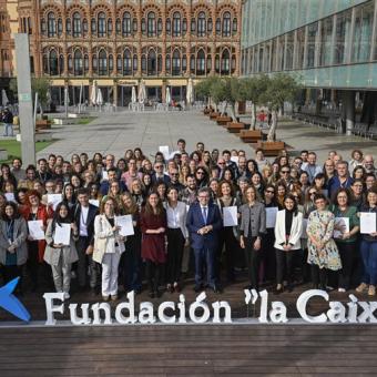 Acto de clausura de la primera Convocatoria Educaixa.