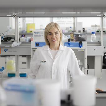 Beatriz Llamusí, biochemist and co-founder of Arthex Biotech.