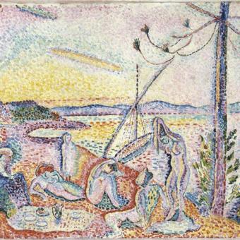 Henri Matisse, «Luxe, calme et volupté» [Luxury, calm and voluptuousness], autumn-winter 1904. Centre Pompidou, Paris. Musée national d’art moderne / Center de création industrielle. On deposit at the Musée d’Orsay, 1985, AM 1982-96.