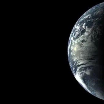 Imagen satelital del planeta Tierra.