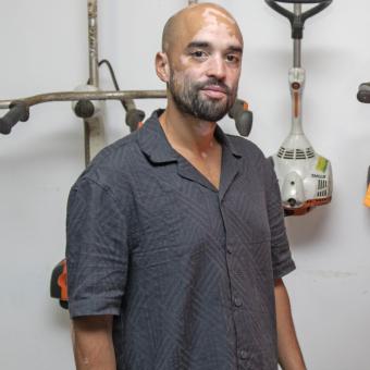 Miquel Baldé, técnico de inserción del programa Reincorpora en la Fundación Magone Salesians Social (Mataró, Maresme).
