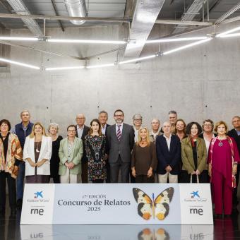 Foto de familia con los ganadores del certamen.