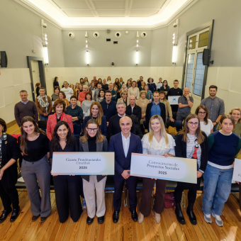 Acto de resolución de la Convocatoria de Proyectos Sociales País Vasco 2025 en la Universidad de DEUSTO.