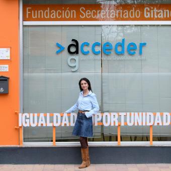 Ana Esther Aliaga Fernández, prospectora de empleo de la Fundación Secretariado Gitano en Murcia.