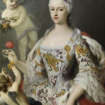 Jacopo Amigoni, «La infanta Maria Antònia Fernanda de Borbó», c.1750. Oli sobre tela.