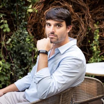 Juan Argote, becari de la Fundació ”la Caixa” i director d'Aurora Data Solutions.