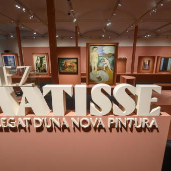 La entrada a la exposición Chez Matisse. El legado de una nueva pintura en CaixaForum Barcelona.