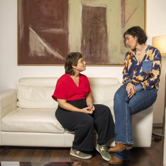 Nadia Ahufinger y Mari Aguilera, coautoras del estudio.