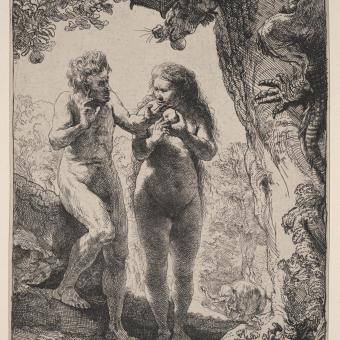 Rembrandt, Adam i Eva, 1638.