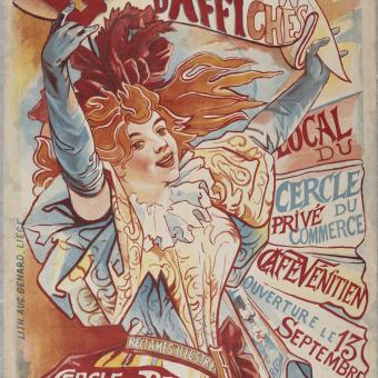 Exposición Carteles de la vida moderna. Jean Ubaghs, Exposition d’affiches. Cercle des Beaux-Arts de Liége, 1896. Museu Nacional d’Art de Catalunya.
