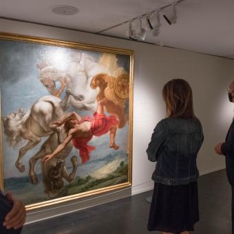 Exposició Art i mite. Els déus del Prado a CaixaForum Lleida, mostra organitzada conjuntament per la Fundació ”la Caixa” i el Museu Nacional del Prado.