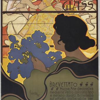 Adolf Hohenstein, Cloisonné Artistic Glass, 1899. Museu Nacional d’Art de Catalunya, adquisición de la Colección Plandidura, 1903 © Museu Nacional d’Art de Catalunya, 2022.