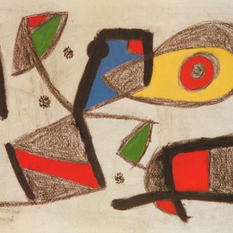 Joan Miró, Dibuix preparatori per a Tapis. 1980 © Francesc Català-Roca.