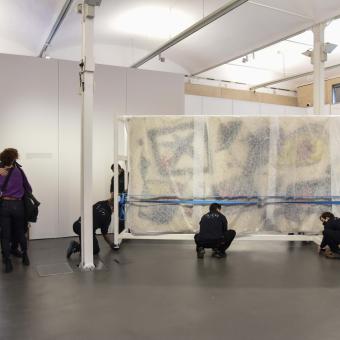 L’estrella de Miró. Restauració en viu del tapís es podrà visitar a CaixaForum Barcelona.