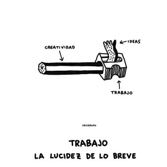 En cada un dels set capítols de La lucidez de lo breve hi participen dibuixants, il·lustradors i historietistes. Il·lustració de Javirroyo.
