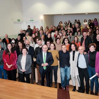 La resolución de las Convocatorias de Proyectos Sociales Galicia 2022 ha sido presentada en el Auditorio Xosé Neira Vilas de la Cidade de Cultura de Santiago de Compostela.