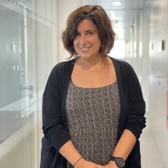 María Salgado, investigadora IGTP a IrsiCaixa i co-autora de l'estudi publicat a Nature Medicine.