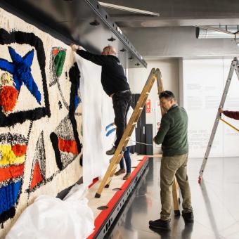 La obra de Miró ha sido expuesta al gran público por primera vez en 38 años.