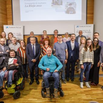 La resolución de la Convocatoria de Proyectos Sociales La Rioja se ha presentado en Logroño con las entidades seleccionadas. © JPEG Estudio / Fundación ”la Caixa”.