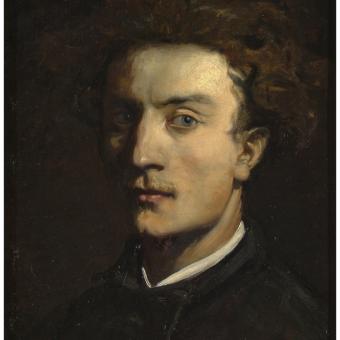 Ramón Martí Alsina, El pintor Francesc Torrescassana, hacia 1858. Óleo sobre lienzo. ©Archivo Fotográfico. Museo Nacional del Prado.