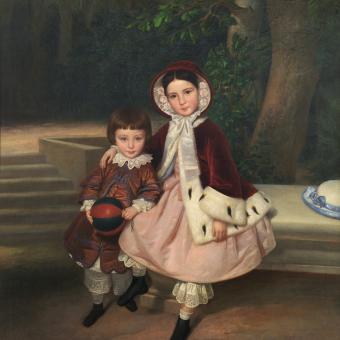 Joaquín Espalter y Rull, Manuel y Matilde Álvarez Amorós,  1853. Óleo sobre lienzo. ©Archivo Fotográfico. Museo Nacional del Prado.