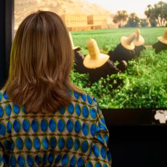 Imagen de la sala de Colores del mundo en CaixaForum Zaragoza.