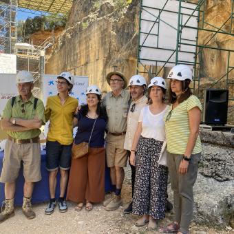 La Fundación Atapuerca y la Fundación ”la Caixa” han presentado su programa inclusivo para menores en riesgo de exclusión en el yacimiento de la Sierra de Atapuerca.