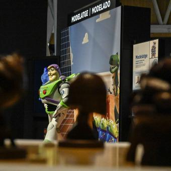 Una imagen de la exposición La Ciencia de Pixar en el Museo de la Ciencia CosmoCaixa.