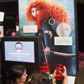 A video and tactile models explain how Merida’s curls were simulated as springs.