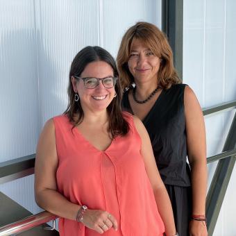 Marta Massanella, investigadora principal de IrsiCaixa, y Lourdes Mateu, coordinadora de la Unidad de covid persistente del Hospital Germans Trias.