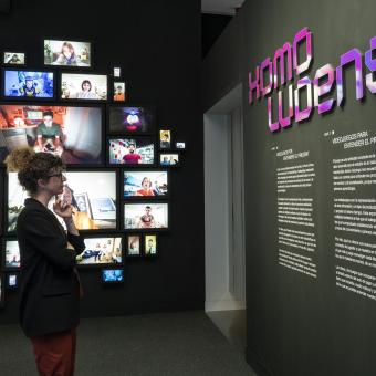 Homo Ludens, de CaixaForum Palma, reúne 56 piezas de 34 creadores, entre videojuegos, fotografías, esculturas, vídeos e instalaciones.