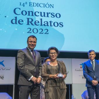 María Carmen Callado Peña ganadora en la categoría de Microrrelato (Albacete).