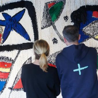 El tapiz fue restaurado el año pasado a la vista del público en CaixaForum Barcelona.