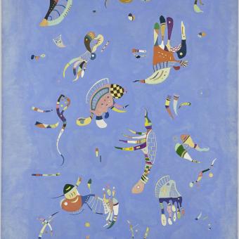 Wassily Kandinsky, Bleu de cie l [Cielo azul], 1940. Centre Pompidou, Paris Musée national d’art moderne – Centre de Création Industrielle. © Centre Pompidou, MNAM-CCI/Bertrand Prévost/Dist. RMN-GP © Wassily Kandinsky, VEGAP, Barcelona, 2023.