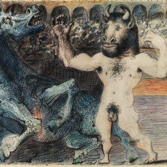 Minotauro y caballo herido (1935). © Succession Picasso, París 2023.