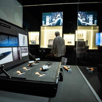 The exhibition Top Secret: Cinema and Espionage at CaixaForum Madrid.