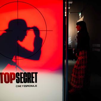 The exhibition Top Secret: Cinema and Espionage at CaixaForum Madrid.