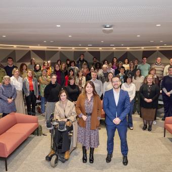 Acto en Pamplona de resolución de la Convocatoria de Proyectos Sociales de la Fundación ”la Caixa” en la Comunidad Foral de Navarra.