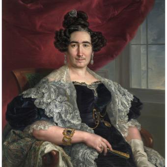 Vicente López Portaña, La señora de Delicado de Imaz, hacia 1836. Óleo sobre lienzo. 