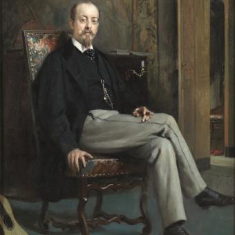 Raimundo de Madrazo y Garreta, El pintor Benito Soriano Murillo, 1863 – 1867. Óleo sobre lienzo. 