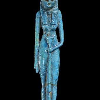 Egyptian amulet, 1069–664 BC, Glazed composition, Egypt. 1895,0511.22.