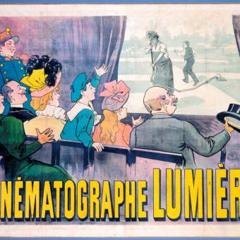 Cartel para el cinematógrafo Lumière, París, 1896.
